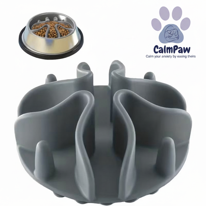CalmPaw Logo on Slow Feeder Bowl